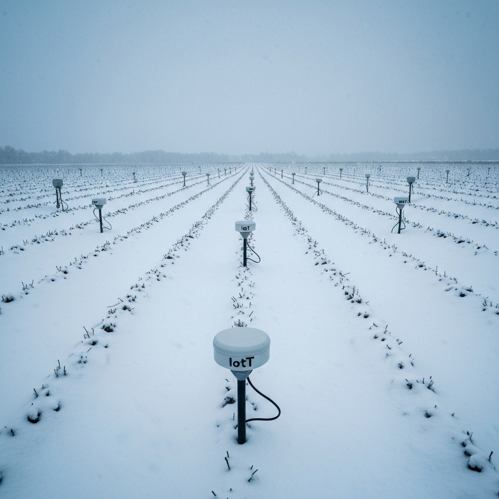 IoT sensors deployed in extreme weather agricultural conditions